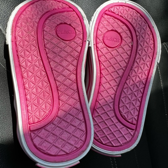 Preppy Plaid canvas Children's Place Baby Infant shoes Sneakers Sz 4 NEW Slip-On - Picture 8 of 8